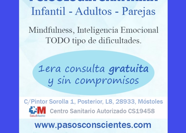 Galería de imágenes Pasos Conscientes Psicología Móstoles 1